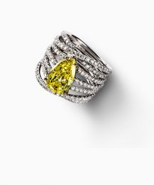 Geele fancy diamant
