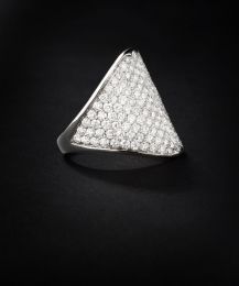 Ruban ring white gold diamanten