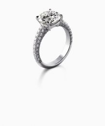 solitaire or blanc diamant