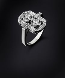 Manhattan Bague Duo diamants