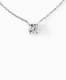 Kiss Me Collier or blanc diamant