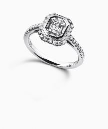 Ring white gold and diamonds