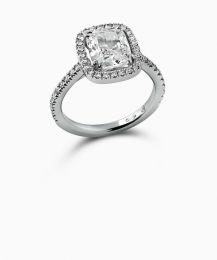 ring lola cushion shape diamant