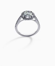 Bague Lola set with a round brilliant diamond