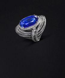 Bague Alizé Saphir bleu