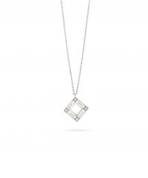 Manhattan - White gold necklace