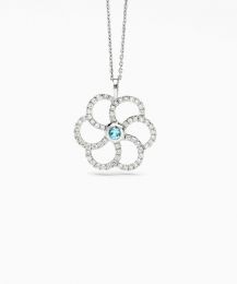 Fiori Pendentif saphirs diamants